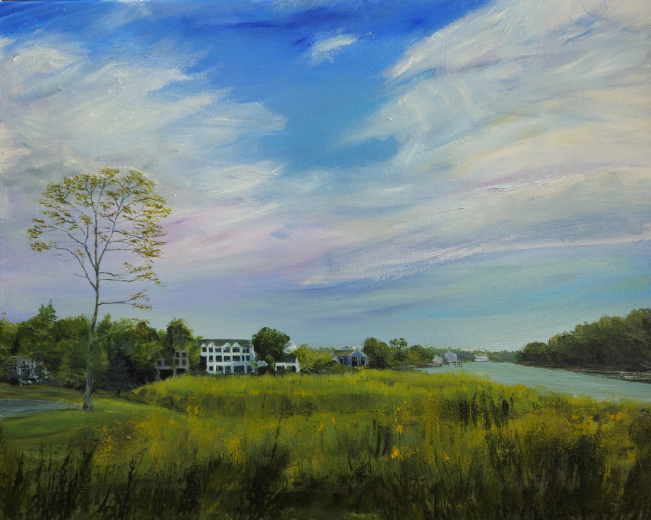 I'm grateful and delighted to be showing several of my artworks at the 62nd CCNS Annual Art Show from 5/29 for the VIP gala evening to 5/31 at the Sono Collection in NorwalkCT.  Here's my Riverside Park painting in Westport that will feature. Buy your tickets through CCNS website