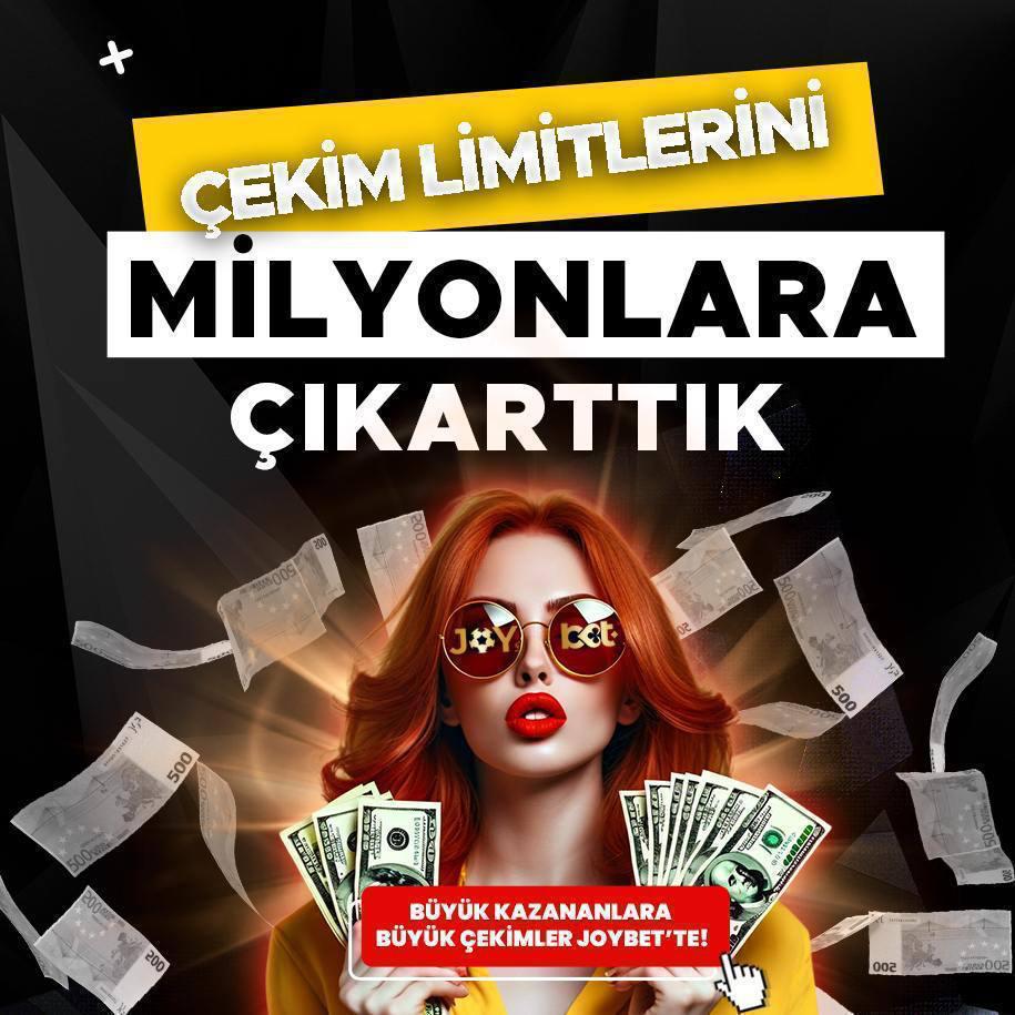 🚀 Çekim Limitlerini Milyonlara Çıkarttık!

💰 Büyük kazananlara büyük çekimler Joybet'te!

💵 Yatırım miktarına göre 1.000.000 TL'ye varan çekim limitleri ile gözünü daha yukarı dik!

🟡 Joybet - shoort.in/joybetgiris

#Joybet #JoybetGiriş