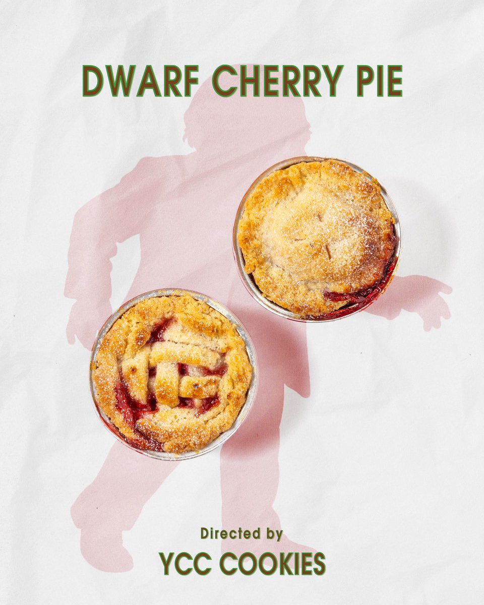 ponchic3's tweet photo. 「このパイは…夢の中で食べたような味がする。」

🍒DWARF CHERRY PIE🍒

チェリーの酸味と謎が詰まった小さなパイ。
この世界の“あちら側”への入り口です。

🏁POP-UP STORE「COOKIE PLANET」より販売スタート！
期間限定での登場です。お見逃しなく。

— Directed by YCC COOKIES https://t.co/EWOtyOEs9d