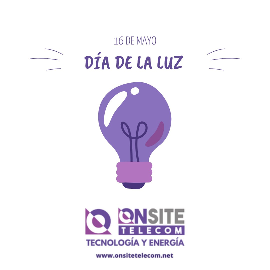 OnSiteTelecom's tweet photo. Hace una semana se conmemoró en el Día Internacional de la Luz, celebramos la importancia de los avances y aportes de la luz para el desarrollo en todos los campos y facetas de la vida.
¡Gracias por elegirnos para iluminar!  
#diadelaluz #led #onsitetelecom #luz #theodoremaiman https://t.co/32P7fc9OfI