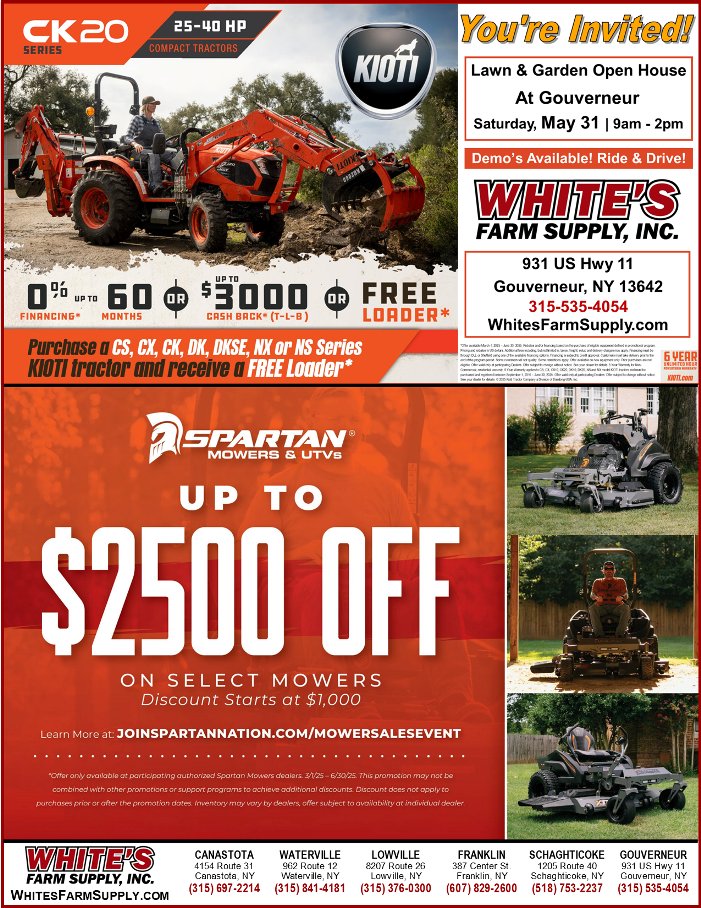 May Sales &amp; Marketing Newsletter - mailchi.mp/whitesfarmsupp…