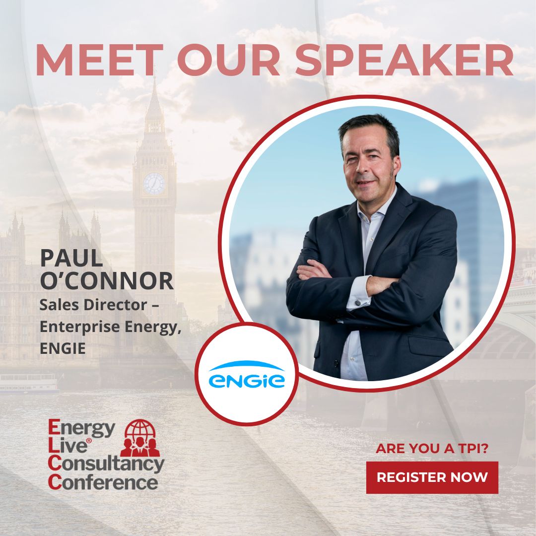 EnergyLiveNews's tweet image. 📢 New speaker at #ELCC2025: Paul O’Connor, Enterprise Sales Director at @ENGIE_UK !

Catch him at 12:00 on 1 July as he joins the Net Zero Opportunities for TPIs panel.

🎟️ Register: events.energylivenews.com/elcc-2025/

#NetZero #EnergyIndustry #TPIs #ENGIE #EnergyTransition