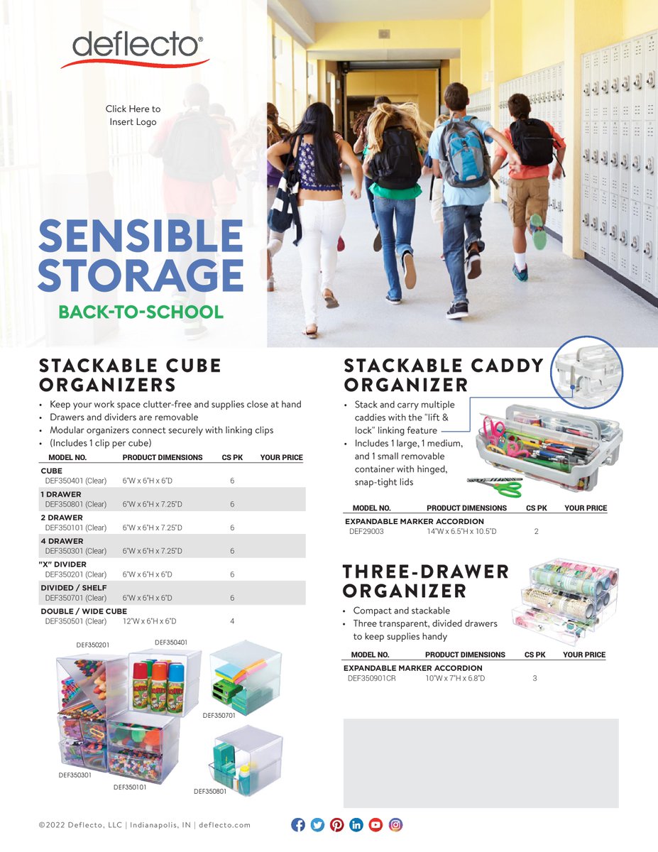 Richter Total Office is proud to carry the entire line of Deflecto®’s smart storage solutions for organized classrooms and workspaces. 

Stackable cubes, caddies and drawers drive productivity by keeping things simple and tidy!

shop.richteronline.com/richter/Search…