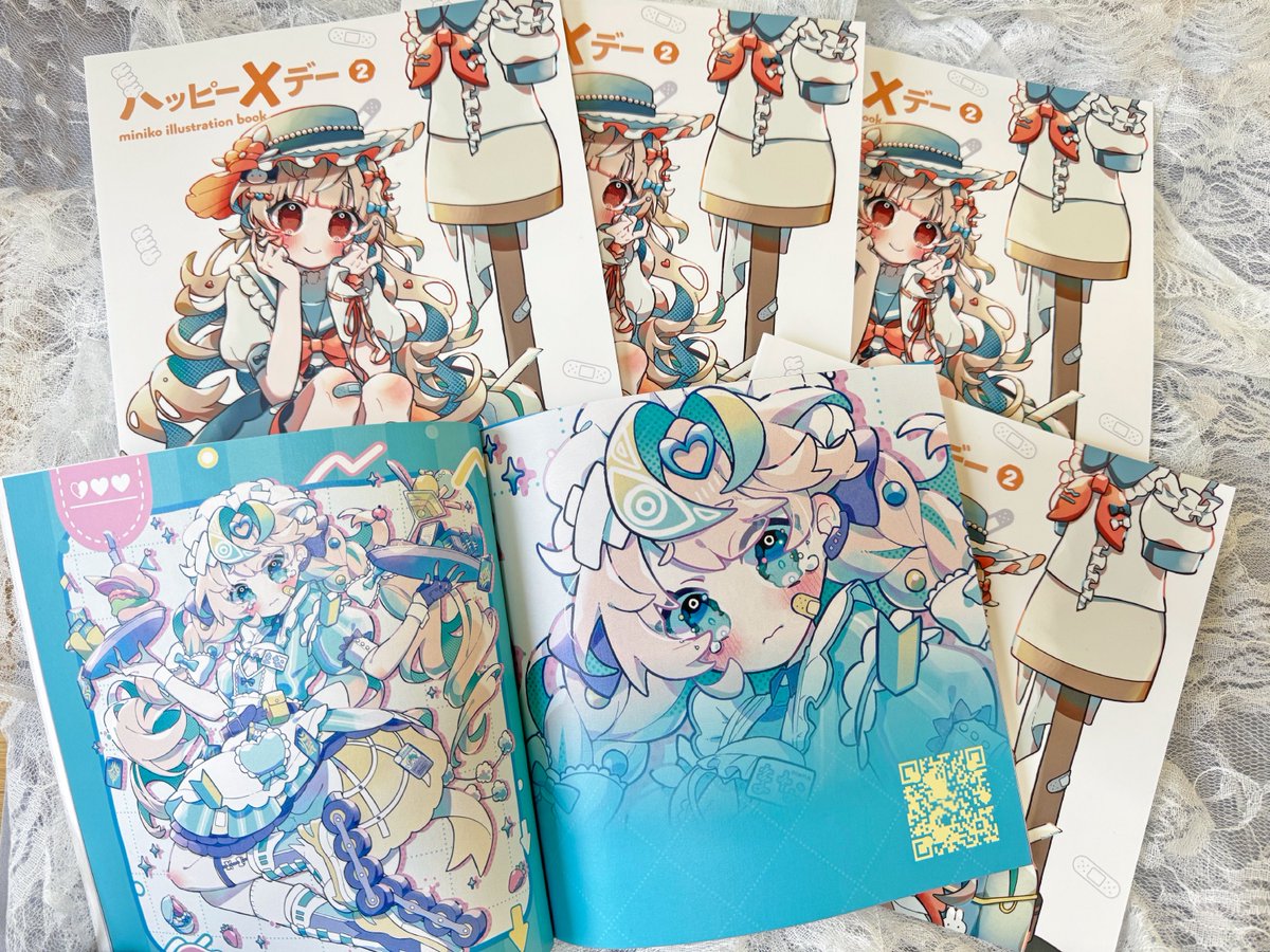 🔔COMITIA152頒布品紹介📢

新刊『ハッピーXデー』
B5正方形/24P

世の中に潜むアングラな事象を
“かわいい”で包み隠してお届けします。
ページ端の2次元コードから各イラストのモチーフ元を確認できます✨

【東3 E56a】にて頒布します。よろしくお願いします！

#COMITIA152 #コミティア152