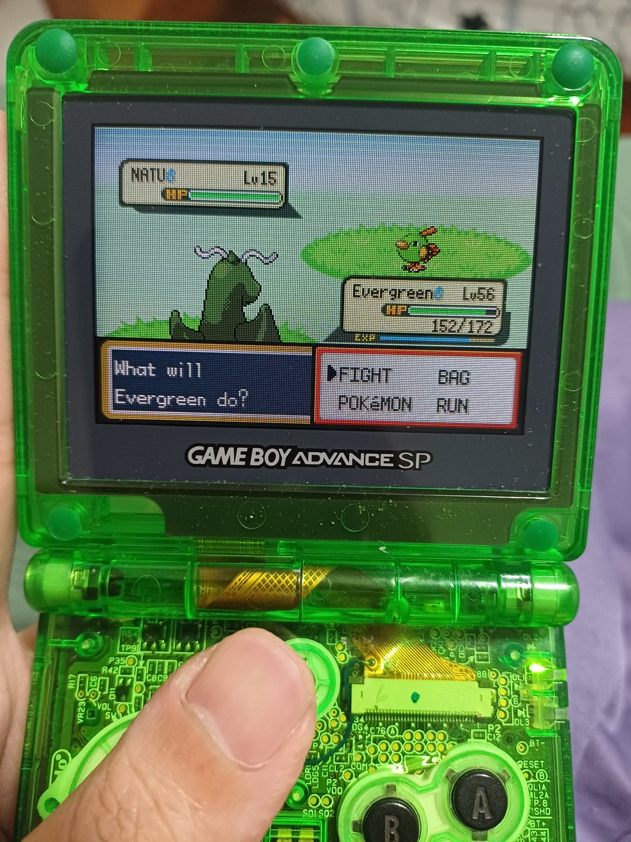 cvrdboard's tweet photo. Random Shiny Natu on FireRed while continuing my Sevii Islands playthrough a day after finding my   Shiny Zapdos... in 25 or so years of playing Pokemon this is my second, unintentional random shiny find. #shinypokemon https://t.co/xTDlpXDqt3