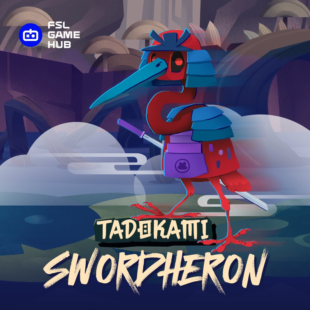 🗡️ Swordheron 
Blade of the Fallen Banner 
Elegant. Efficient. Unforgiving. 

Swordheron once served as a Croakudo enforcer before vanishing into the fog. Now, he returns with a colder creed and sharper beak. 

⚔️ His swordplay is poetry. Shame it’s written in blood.