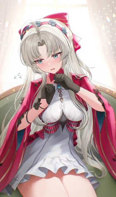 「わ、わたくし…まだ…心の準備が…」 #キスの日 #Carlotta #鳴潮コレクション #鳴潮