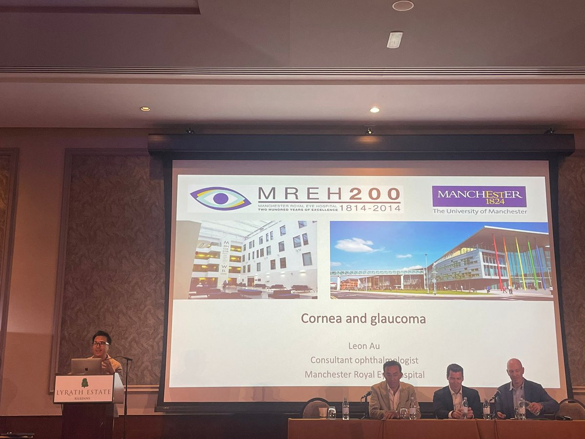 eyedoctorsIRL's tweet image. And now to our final clinical session of this year’s meeting #AnteriorSegment, we welcome Mr Leon Au, Consultant Ophthalmologist, Manchester Royal Eye Hospital. @ManchesterREH who is giving a talk on ‘Combined Corneal and Glaucoma Management’ #ICOKilkenny2025