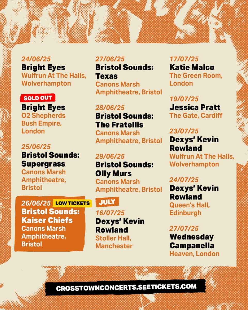 GIVEAWAY TIME! 🎊

We’re celebrating 9 years of independent live promoting at Crosstown by giving you the chance to win 2 tickets to a show of your choice! 🧡

📅  Winner announced Thursday, May 29th via DM. T&amp;Cs apply. Good luck!