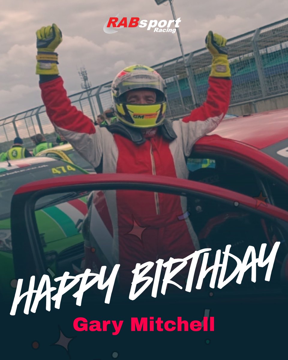 🎂 #HappyBirthday to our Citroën C1 racer, Gary Mitchell! We wish you a great day with your family and friends - see you at the track soon! 👊

#RABSport • <a href="/GalaPerformance/">Gala Performance</a> • <a href="/GalaTentUK/">Gala Tent UK</a> • #C1Racing • #Racing