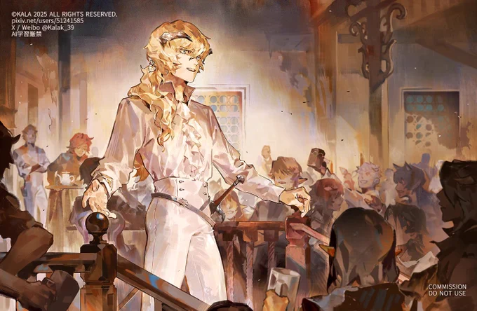 【Work】 Illustrations for the fan fiction "破曉降至" related to Louis Guiabern in Metaphor: Refantazio. (8/12)
