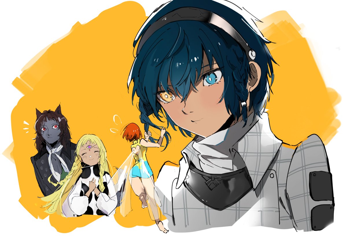 mina_st4R's tweet image. お揃い三つ編み