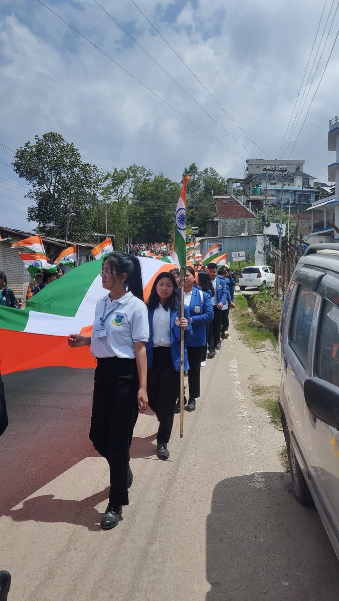 Tiranga Yatra at Kohima in honour of all the armed forces. Thank you for protecting and letting us live in peace.