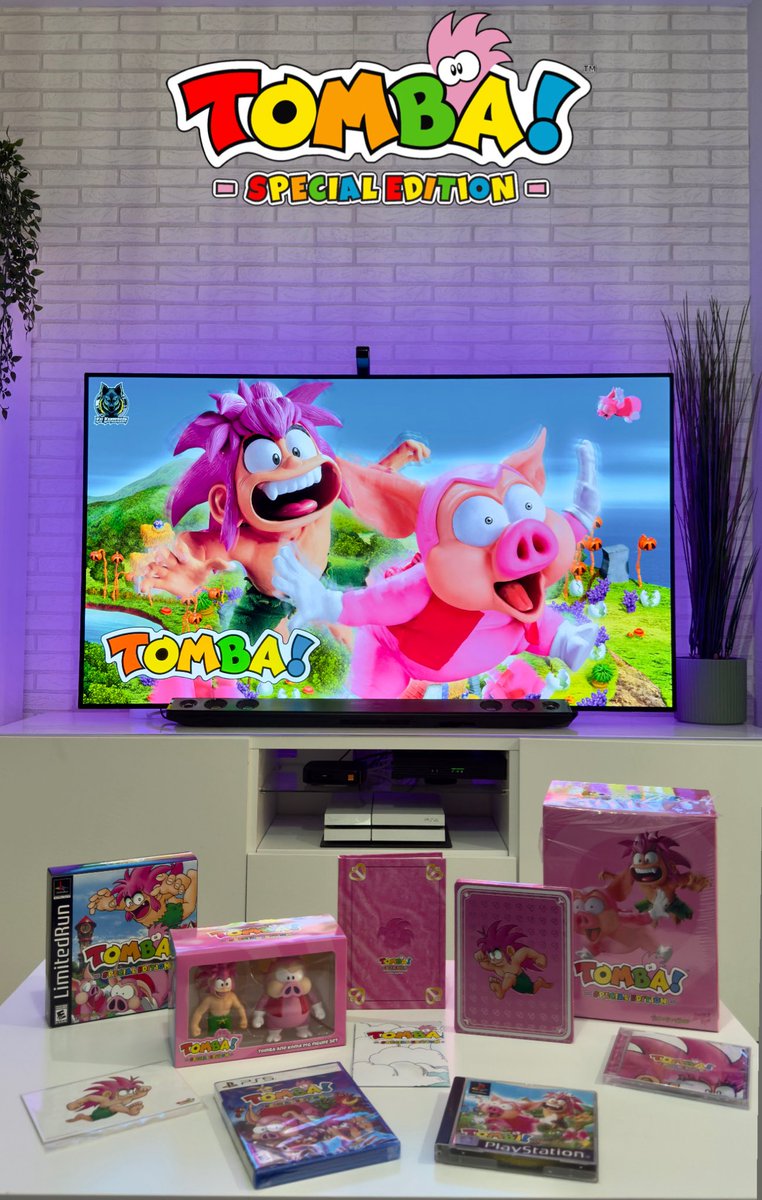 19BULL92's tweet photo. TOMBA! TOMBI! 🐽
@LimitedRunGames @TombaClub
Tomba special edition - whoopee edition
#limitedrungames #carbonengine #PSX https://t.co/gVH0vLWoQF