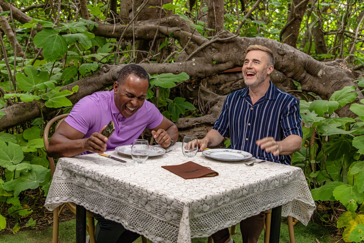 GaryBarlow's tweet photo. Nothing but laughs with @andipeters - episode 3 out today if you want to have a good chuckle - loved it! ❤️🍷

Watch at 2pm on @ITV and @ITVX.

#garybarlowsfoodandwinetour #newseries #itv #seeaustralia #SeeSouthAustralia https://t.co/P73xAbGdHn