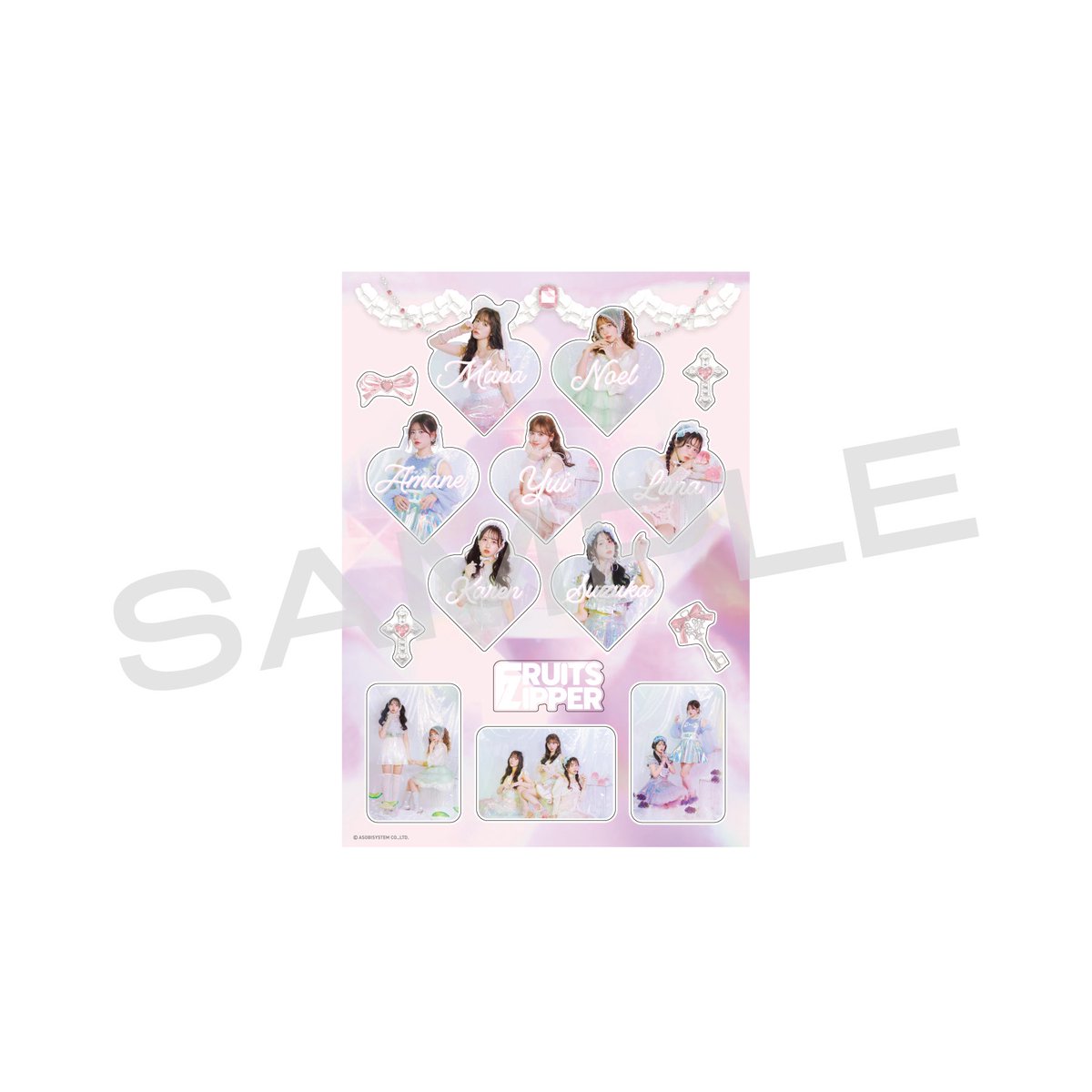 ✨🎁FRUITS ZIPPER新グッズ情報🎁✨ LARMEコラボ キラキラKAWAIIシール