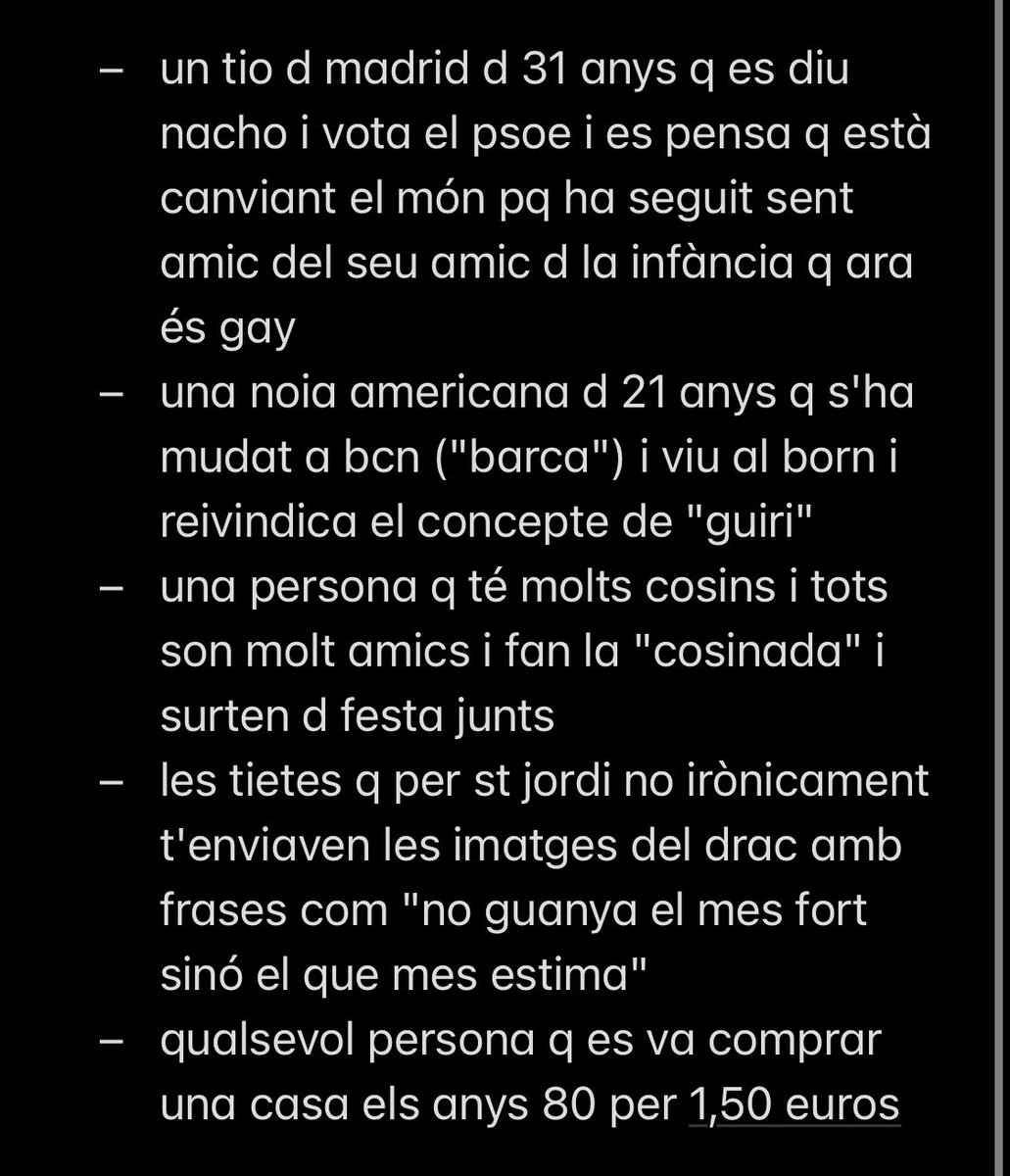 Una llista d gent q crec q viu molt tranquil•la