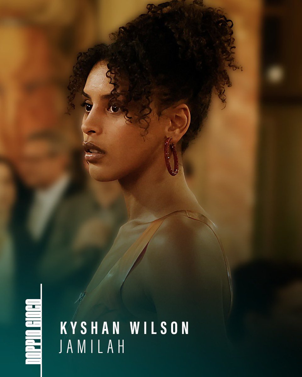 ♠️♦️ #DoppioGioco ♣️♥️

Kyshan Wilson è JAMILAH
Italo nigeriana,con un passato difficile e condanne per furti con scasso. Tra Jamilah e Daria si instaurerà un legame di fiducia, messo continuamente alla prova da segreti e verità nascoste.

#DoppioGioco, da martedì 27 maggio, in