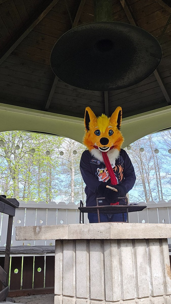fooximus's tweet photo. Grilling something invisible on this #fursuitfriday!  
#furry #fursuit #fursuiter #grilling https://t.co/UnTsUFI4bO