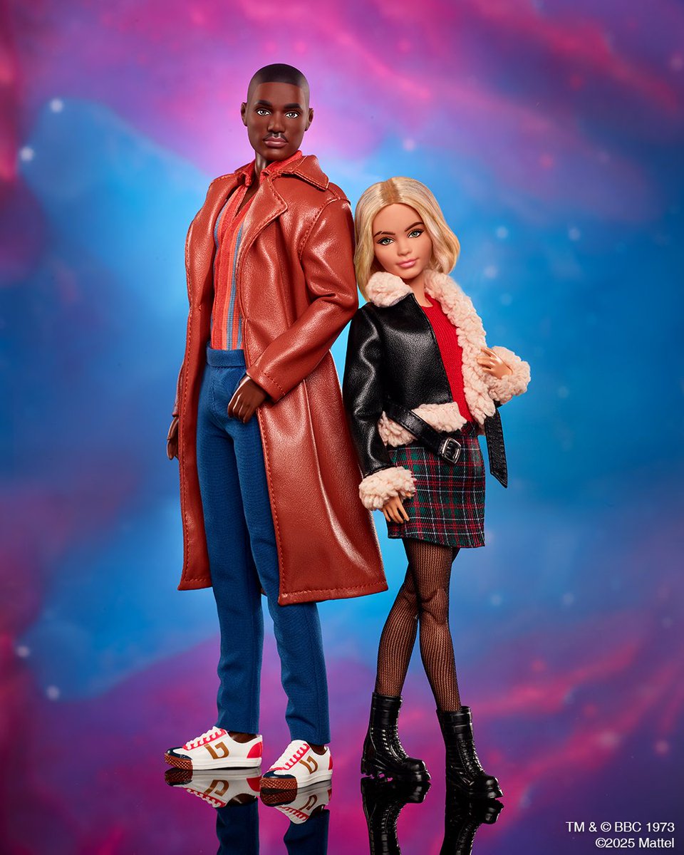 Coming this July, a two-doll tribute featuring the Fifteenth Doctor and his Season 1 companion, the bright and brave Ruby Sunday! 

Pre-order the #DoctorWho #Barbie doll duo now. #MattelCreations Find out more here ➡️ doctor-who.visitlink.me/Crs896