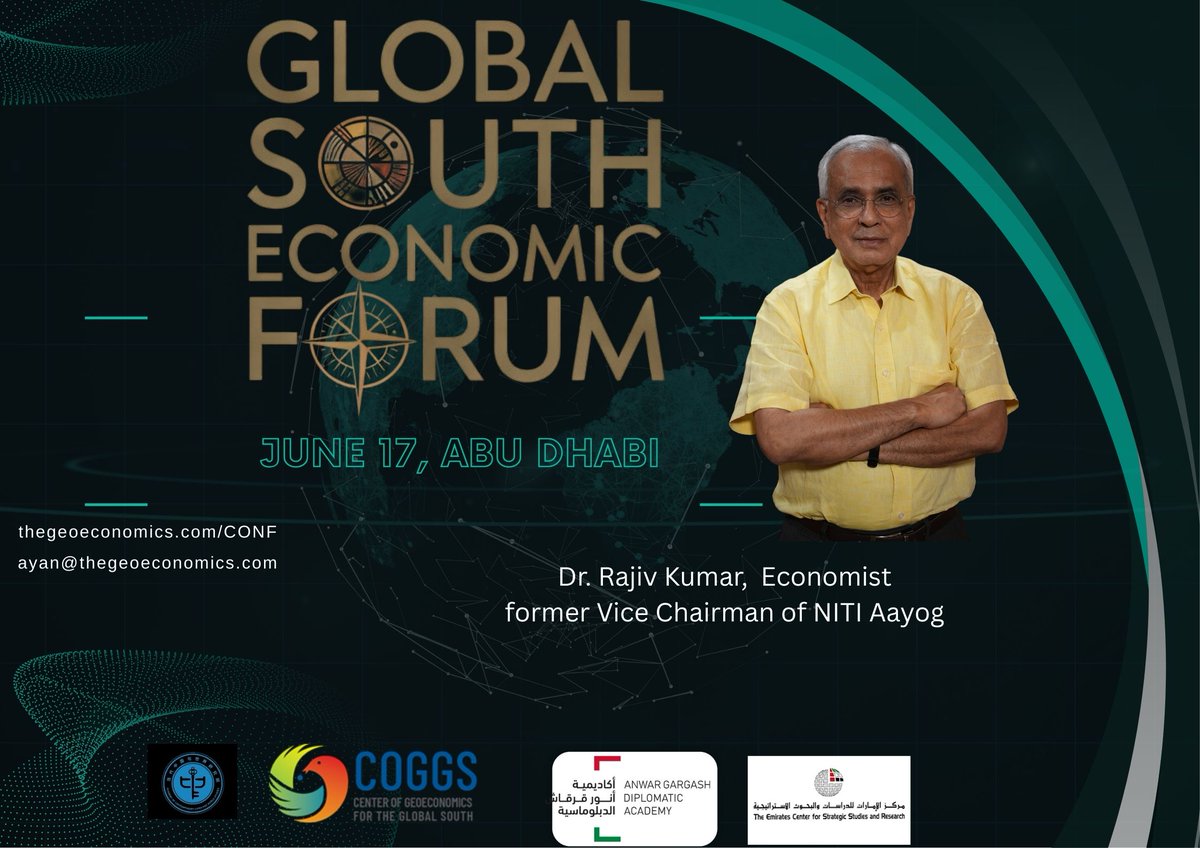 COGGS (@coggs_official) on Twitter photo 🎤 Speaking at #GSEF
<a href="/RajivKumar1/">Rajiv Kumar</a>, acclaimed Economist, Founder
<a href="/PahleIndia/">Pahlé India Foundation</a>
📷 Visit> thegeoeconomics.com/Conf
#GSEF2025 | Abu Dhabi | June 16-17| 🎤 Speaking at #GSEF
<a href="/RajivKumar1/">Rajiv Kumar</a>, acclaimed Economist, Founder
<a href="/PahleIndia/">Pahlé India Foundation</a>
📷 Visit> thegeoeconomics.com/Conf
#GSEF2025 | Abu Dhabi | June 16-17|