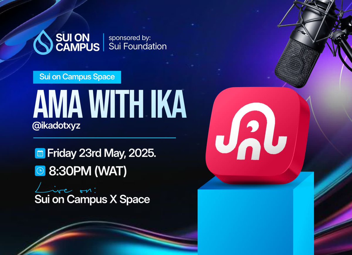 MATINO X 🎭 (@big_matinox) on Twitter photo Unlock the next phase of innovation.
SUI on Campus is your gateway from Web2 to Web3 — powered by the SUI blockchain.
Be there. Be future-ready.
#socscuniuto #sui #suioncampus #suifoundation
<a href="/socscuniuyo/">SOCSC-Uniuyo.Sui💧</a> @suifoundation <a href="/suioncampus/">Sui On Campus</a> Unlock the next phase of innovation.
SUI on Campus is your gateway from Web2 to Web3 — powered by the SUI blockchain.
Be there. Be future-ready.
#socscuniuto #sui #suioncampus #suifoundation
<a href="/socscuniuyo/">SOCSC-Uniuyo.Sui💧</a> @suifoundation <a href="/suioncampus/">Sui On Campus</a>