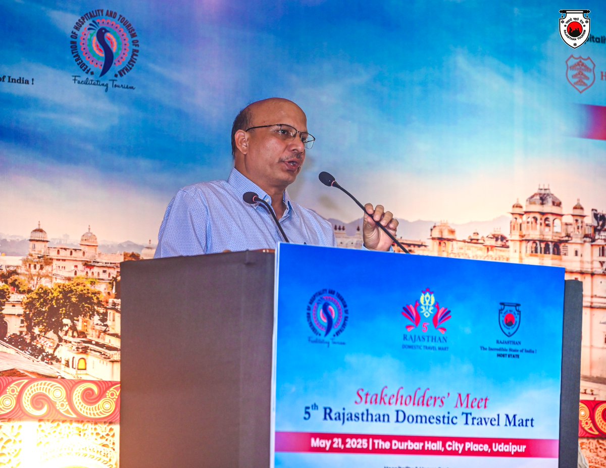 my_rajasthan's tweet photo. As we gear up for the main event from 12th to 14th September 2025, this gathering set the tone for stronger collaborations and vibrant tourism opportunities.
#RDTM #RajasthanDomesticTravelMart #Udaipur #Kumbhalgarh #Rajasthan #RajasthanTourism
(2/2) https://t.co/J82dDNQaQ3