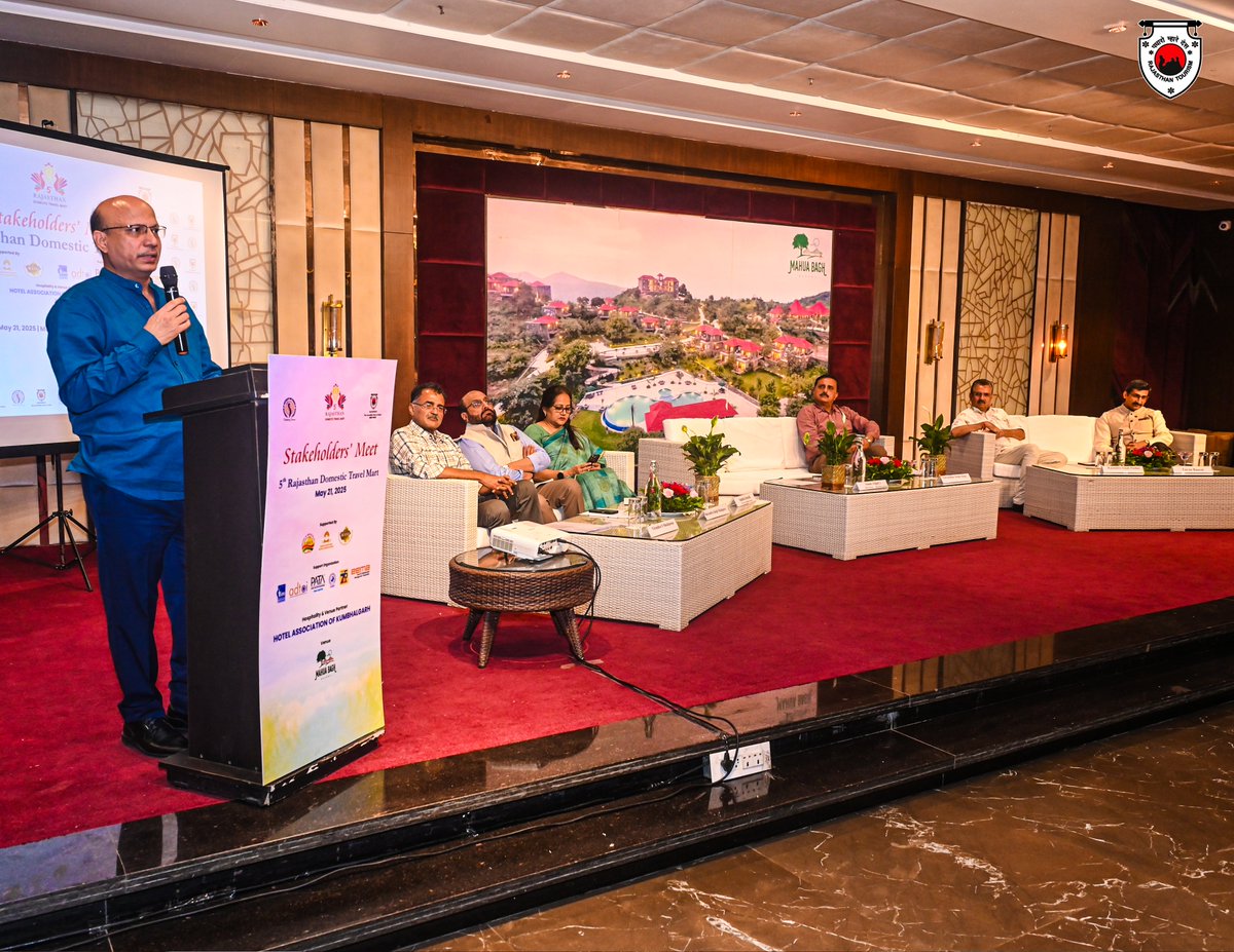 my_rajasthan's tweet photo. As we gear up for the main event from 12th to 14th September 2025, this gathering set the tone for stronger collaborations and vibrant tourism opportunities.
#RDTM #RajasthanDomesticTravelMart #Udaipur #Kumbhalgarh #Rajasthan #RajasthanTourism
(2/2) https://t.co/J82dDNQaQ3