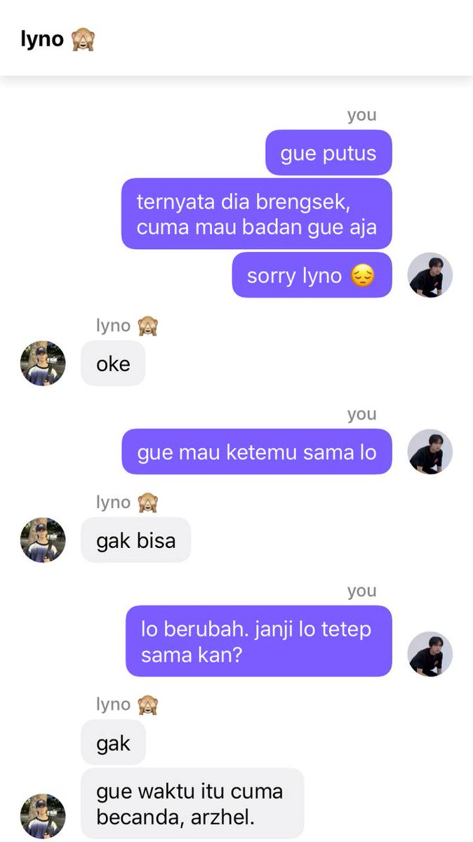 aebcalla's tweet photo. 𝐓𝐓𝐌 (𝐓𝐞𝐦𝐚𝐧 𝐓𝐚𝐩𝐢 𝐌𝐚𝐬𝐚 '𝐌𝐮𝐬𝐮𝐡𝐚𝐧?') #Lynoacelau

Kisah Arzhel yang berjuang mati-matian untuk merebut kembali cintanya yang tidak pernah ia anggap selama ini. 

"Bilangnya gapapa. Tapi kok Lyno marah kalo Acel sama yang lain? Acel salah apa?" - Arzhel Salvilus https://t.co/z9jifNOwZn
