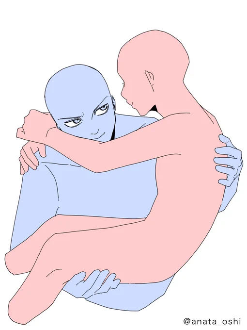 #トレス素材#あなたの推しで描いてくれふたり 