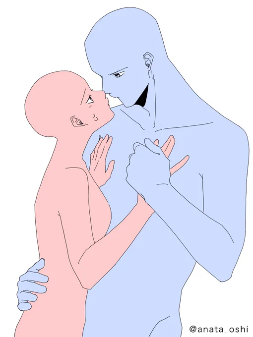 #トレス素材#あなたの推しで描いてくれふたり 