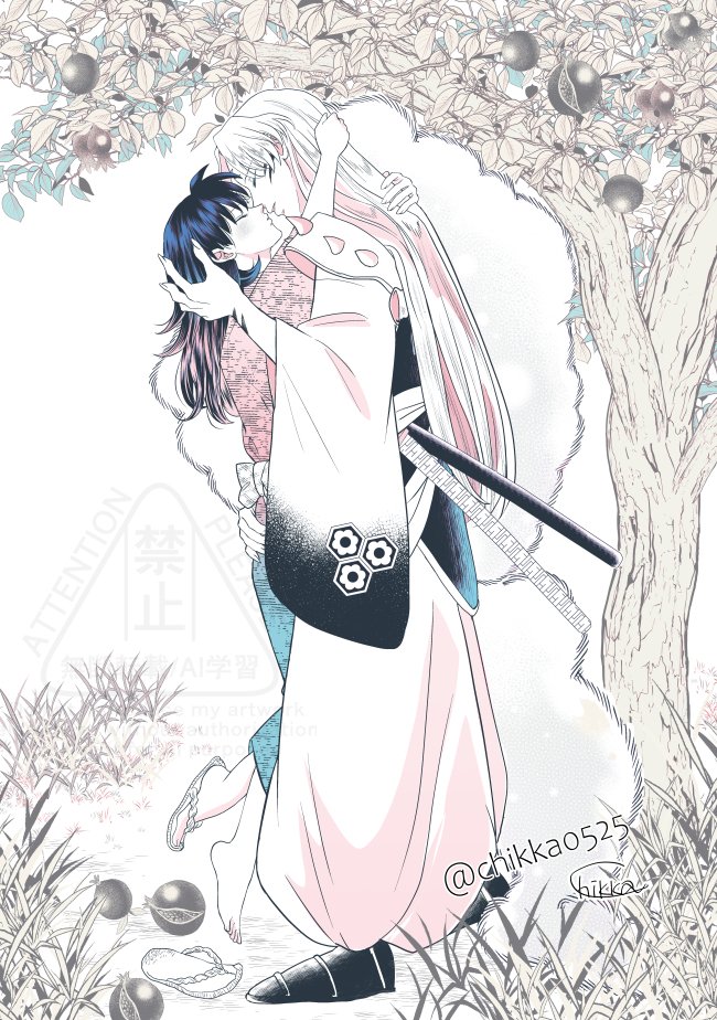 今日キスの日なんだ！？！？と慌てたけど新しいもの用意出来そうにないので過去絵から失礼💋殺りんちゃんのキッスは特効薬なんでも治るぜ～！！！！