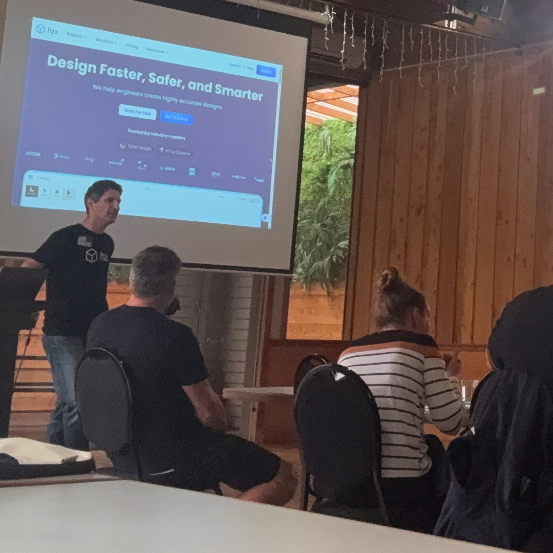 h2xengineering's tweet image. Campbell had the pleasure of presenting h2x at this week's NZICH AGM, showing how our software helps heating professionals design faster and more accurately. 🔥💻

Big thanks to the New Zealand Institute of Central Heating for having us!

#NZICH #HydronicHeating