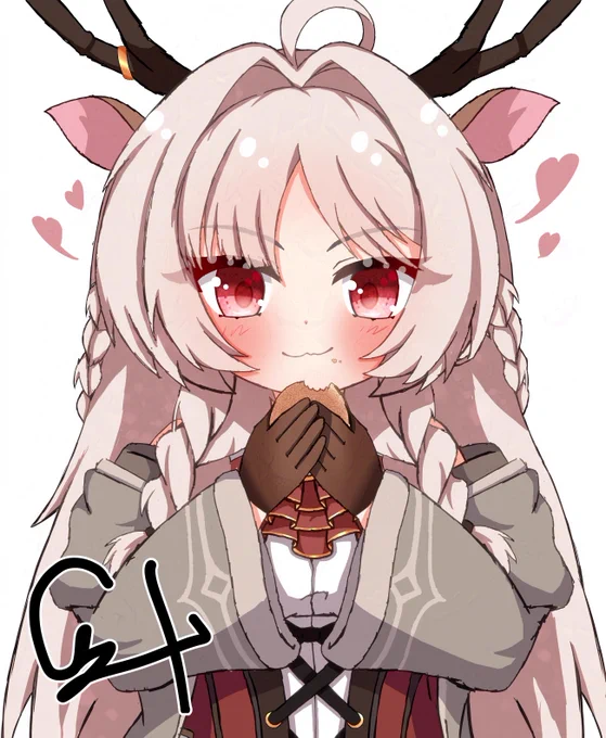 #プリコネRこのシカセンベイ?って食べ物なかなかいけるわねっ 