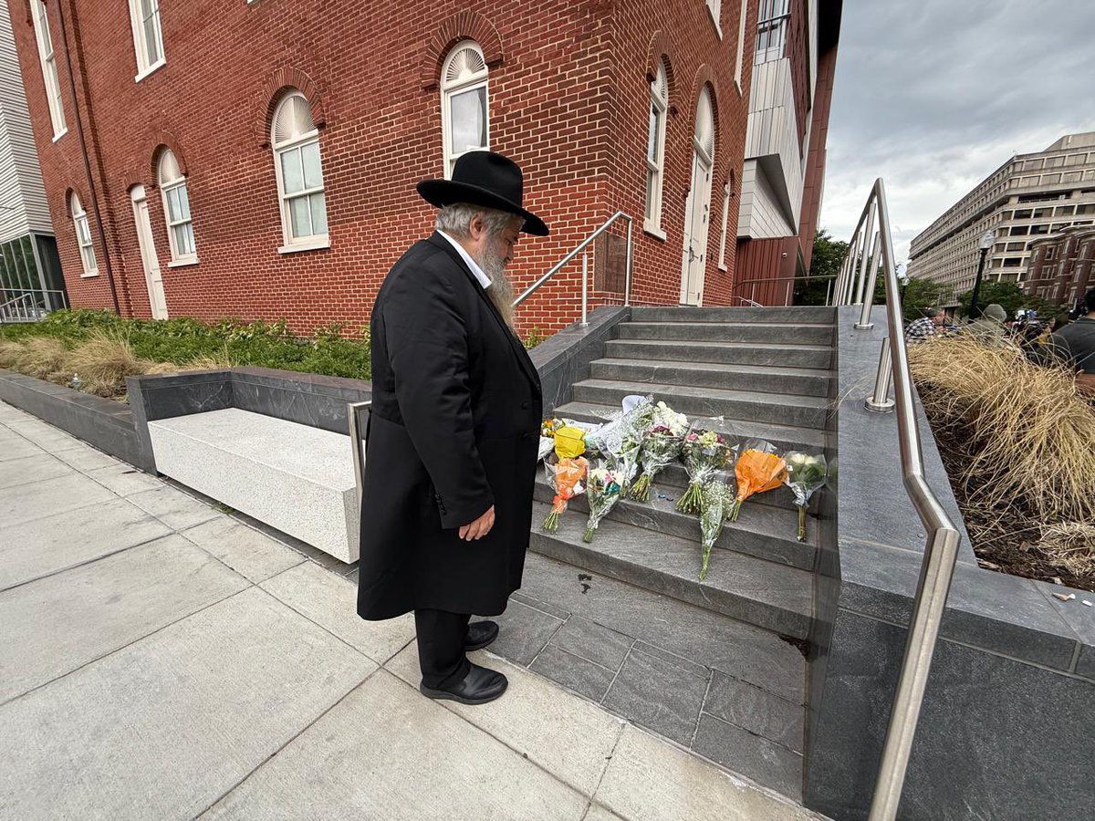 I honored the memory of the Jewish couple Yaron and Sarah who were brutally murdered by a terrorist in Washington, D.C., a follower of the ideology of the so-called "free Palestine." They were killed just for being Jews! 

This crime is part of a global wave of hatred that is fed