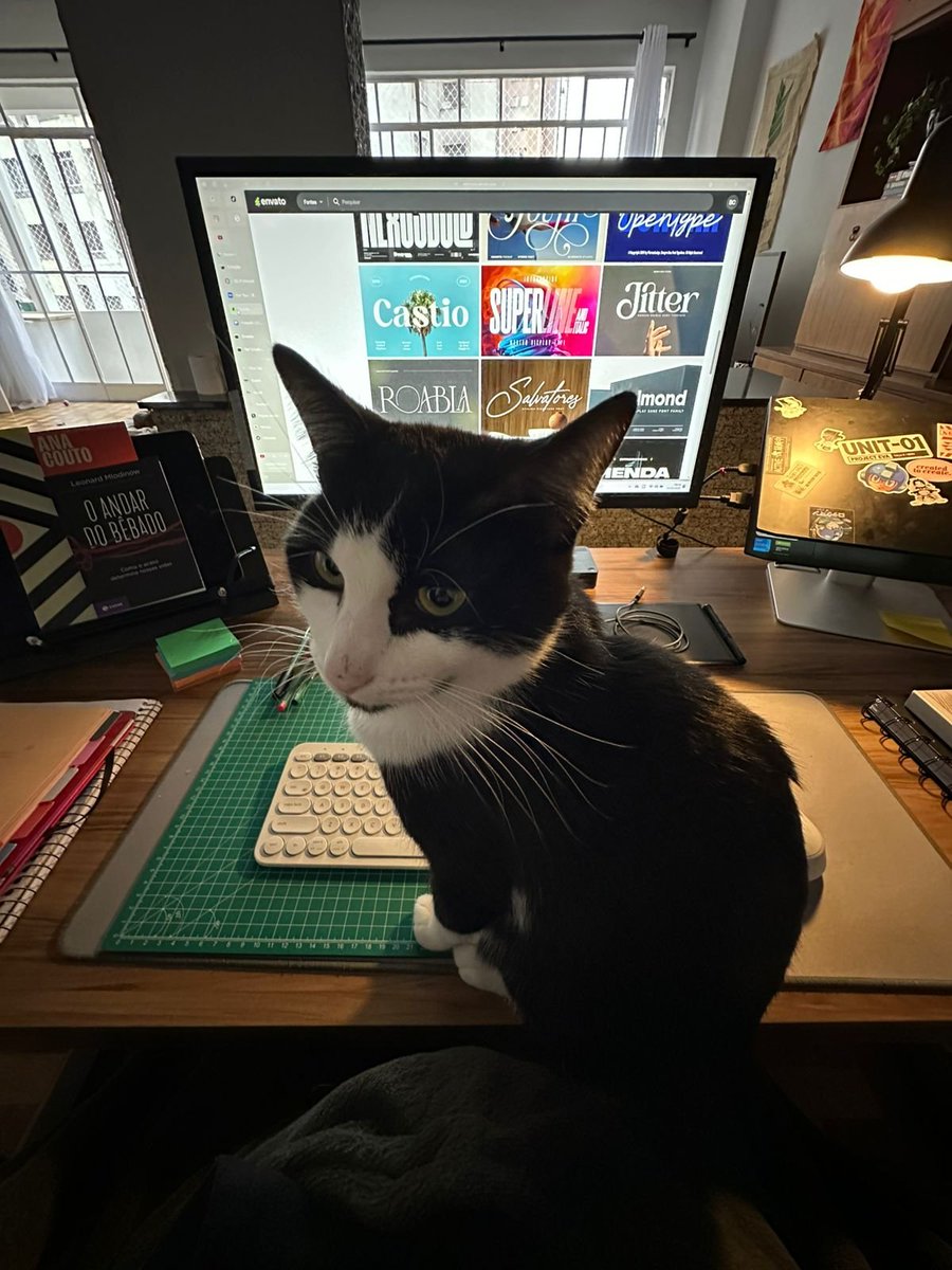 algum amigo do ramo da criação pode fazer ps ps ps ps e fazer ele sair da frente do monitor? preciso trabalhar 😭