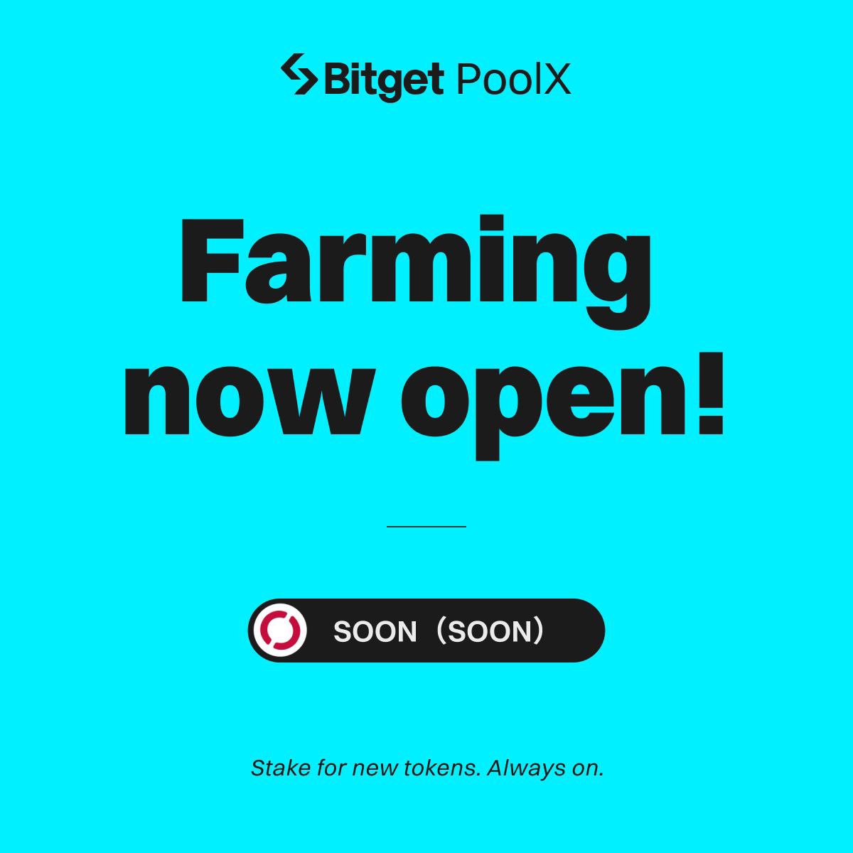 Bitget (@bitgetglobal) on Twitter photo $SOON PoolX is NOW LIVE! Stake $SOON to farm 250,000 SOON.
⛏️ Join now: bitget.com/events/poolx/1…
Follow to share 41,667 SOON!
✅ Follow <a href="/bitgetglobal/">Bitget</a> <a href="/soon_svm/">SOON - Solana Optimistic Network (Mainnet Arc)</a>
✅ RT with #SOONlistBitget
✅ Enter here: forms.gle/YdjZ3xMqAhAr4F…
🎁 500 winners share the prize $SOON PoolX is NOW LIVE! Stake $SOON to farm 250,000 SOON.
⛏️ Join now: bitget.com/events/poolx/1…
Follow to share 41,667 SOON!
✅ Follow <a href="/bitgetglobal/">Bitget</a> <a href="/soon_svm/">SOON - Solana Optimistic Network (Mainnet Arc)</a>
✅ RT with #SOONlistBitget
✅ Enter here: forms.gle/YdjZ3xMqAhAr4F…
🎁 500 winners share the prize