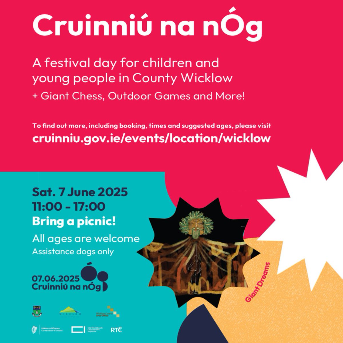 artsoffice's tweet image. Cruinniú na nÓg returns to Baltinglass on Saturday June 7th!🎉
A day of free events for young people– music, art, performance & more!
Check out the full Wicklow programme:
👉cruinniu.gov.ie/events/locatio…
#CruinniúnanÓg #Wicklow #CreativeIreland #Baltinglass #UnleashYourCreativeSpark
