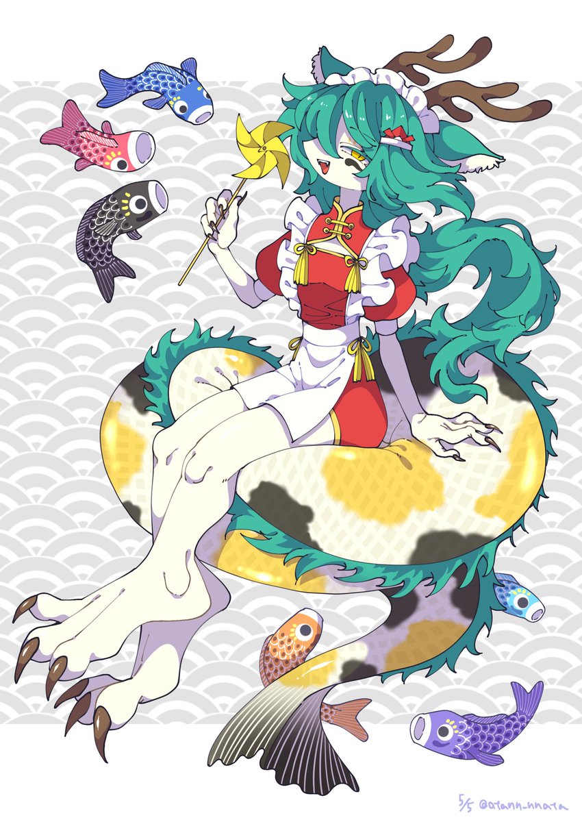 「人外メイドまとめ⑦」|亜炭＠人外メイドのイラスト