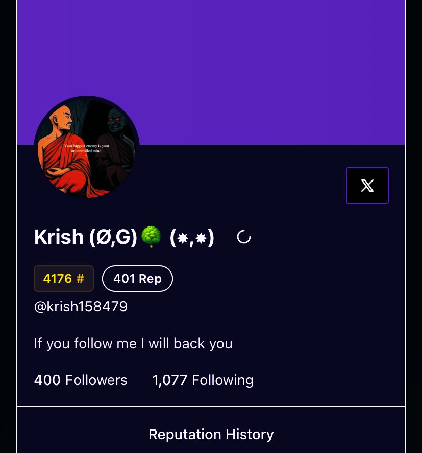 Krish158479's tweet photo. We’re not just liking — we’re earning.
@GiveRep and @ikadotxyz are fueling a new creator economy.
Your support = your stake.
The more you support, the more you grow.
Jump in. Support me, I’ll boost your REP too.
#GiveRep #IKA #Web3Movement #SupportToEarn #REPTheFuture https://t.co/BKnSsRaU25