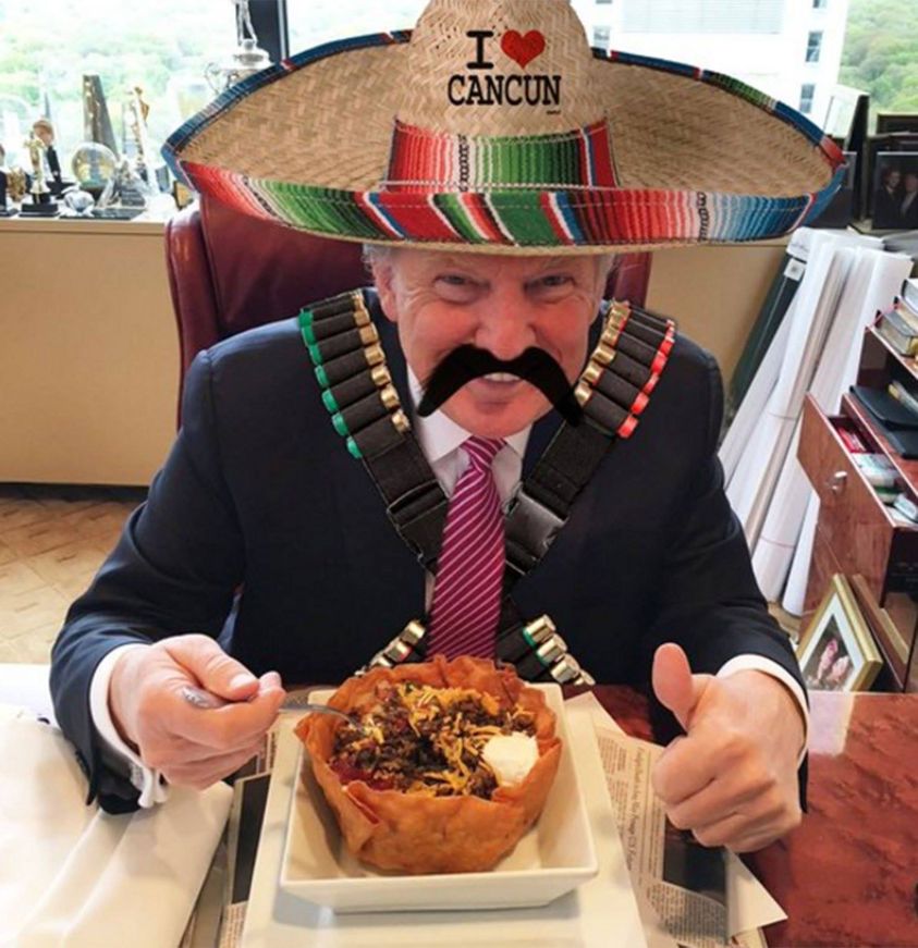 dalanbyrne's tweet photo. I'm not gonna deport all the illegals. I'll keep a few around to make me my taco salads. https://t.co/4I4e40Z4Dg