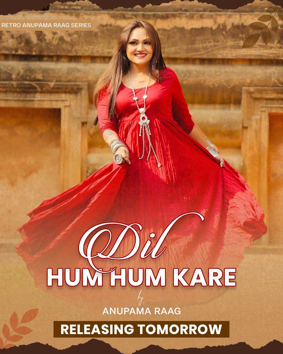 Revisiting the haunting melody of “Dil Hum Hum Kare” — a timeless gem immortalized by the Nightingale of India, Lata Mangeshkar ji.
Presenting my heartfelt rendition, releasing tomorrow on my YouTube channel — Anupama Raag Official.
Tune in and relive the emotions…