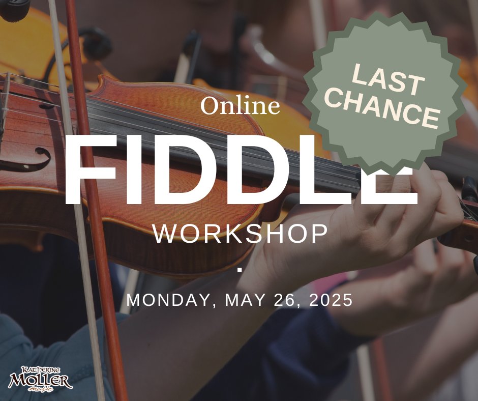 KatherineMoller's tweet photo. Last call for anyone who wants to join my next online fiddle workshop!

We’ll meet on Zoom at 3:30pm ET, and I’ll teach 4 tunes. You’ll get the sheet music, audio recordings, and a replay after, so you can keep practicing even if you can’t make it live.

https://t.co/BFnANBYsHP https://t.co/3O9R7TjbSn