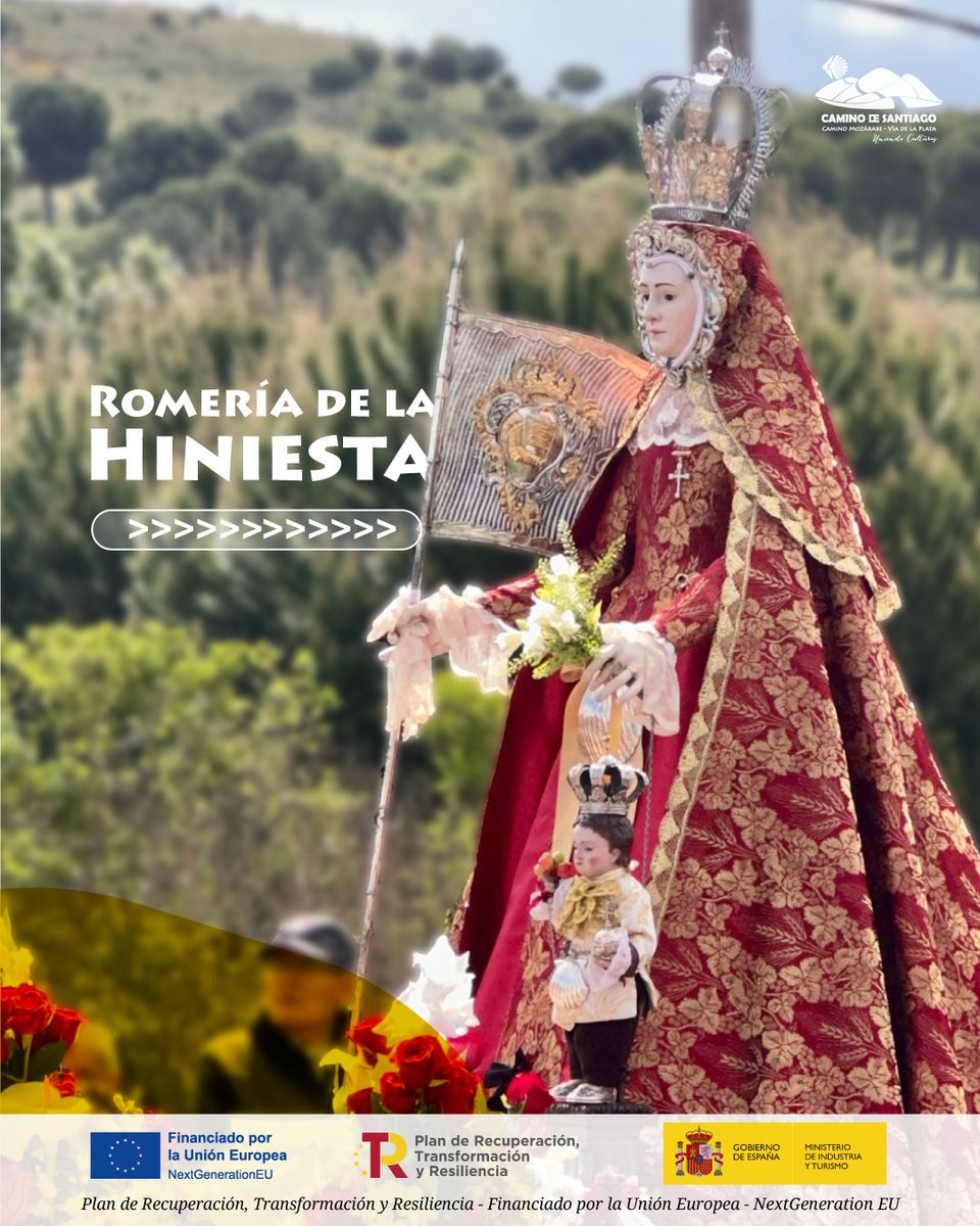 semtayr's tweet photo. ✨🌸 Vive la historia y la tradición en la #Romería de la Hiniesta, que este año se celebra el 9 de junio (lunes de pentecostés) 🗓️

Es una de las romerías más antiguas de España. Una celebración llena de historia, fe y devoción. 🚶‍♂️💫 https://t.co/JSVtdyvyEq