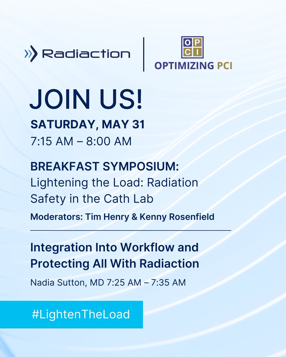 Radiaction Medical (@radiactionmed) on Twitter photo Join #RadiactionMedical at OPCI 2025 in NY on May 30-31 to discover the revolutionary Radiaction Dynamic Smart Shield—blocking radiation right at the source in the interventional suite >> loom.ly/lXVyfSs #LightenTheLoad <a href="/OPCILive/">OPCI</a> <a href="/ESHLOF/">Evan Shlofmitz</a> <a href="/nadia_sutton/">Nadia Sutton</a> <a href="/krosenfieldMD/">kenneth rosenfield</a> Join #RadiactionMedical at OPCI 2025 in NY on May 30-31 to discover the revolutionary Radiaction Dynamic Smart Shield—blocking radiation right at the source in the interventional suite >> loom.ly/lXVyfSs #LightenTheLoad <a href="/OPCILive/">OPCI</a> <a href="/ESHLOF/">Evan Shlofmitz</a> <a href="/nadia_sutton/">Nadia Sutton</a> <a href="/krosenfieldMD/">kenneth rosenfield</a>