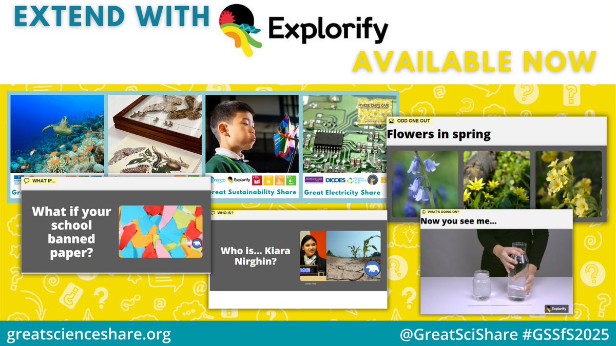 Looking for resources to encourage and develop good #SpeakingandListening skills? <a href="/ExplorifySchool/">Explorify</a> have what you need. Find resources mapped to #GSSfS2025 Great Guided Enquiries here: greatscienceshare.org/partner-resour… 
#AskInvestigateShare