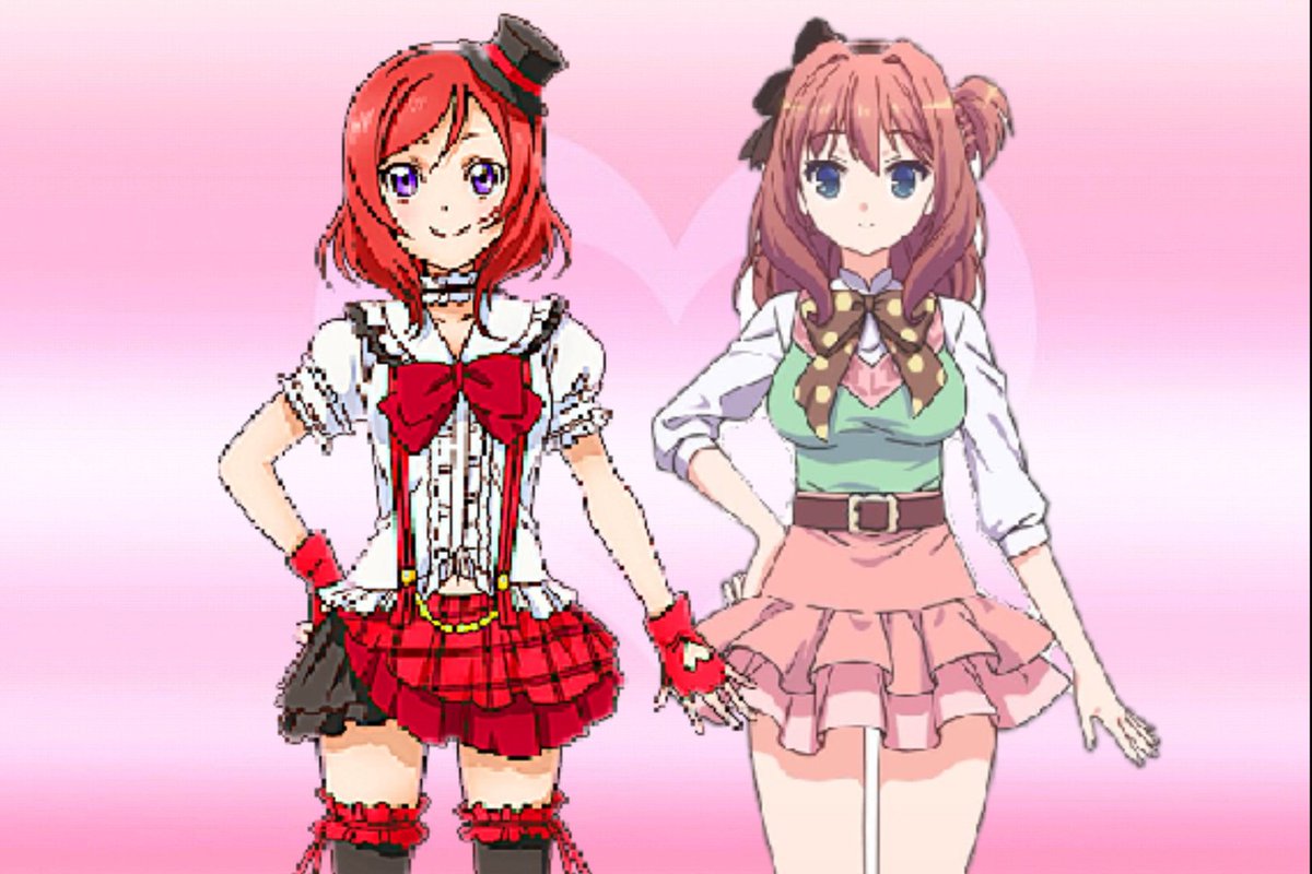 アニゲー似た者同士。　第３弾！

ラブライブ！から 西木野真姫と、
音楽少女から 竜王更紗とのツーショット！

中々なナルシストな女性だね～