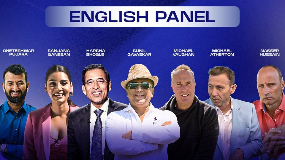 mufaddal_vohra's tweet photo. Sony Sports English feed panel for England Vs India Test series. https://t.co/qdnWH7CVbl