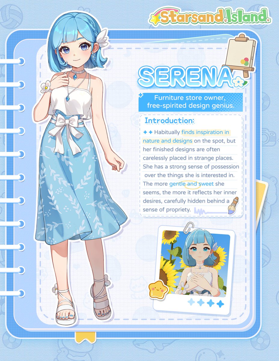 📌 Character Preview | Serena

🎨 Furniture store owner, free-spirited design genius.

Note: Character details are subject to change before official release.