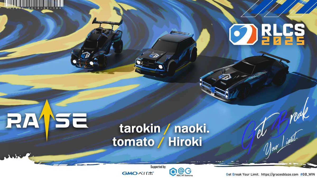 GracesBlaze🇯🇵 (@gb_fps) on Twitter photo ⚽#RocketLeague #RLCS2025 APAC#6
🔼GB Raise
tarokin(<a href="/trkn_71/">tarokin☀︎︎☽</a>)
naoki.(<a href="/__nKa21__/">naoki</a>)
tomato(<a href="/ENTtomato1/">tomato_RL</a>)
Hiroki(<a href="/hirokinho_2354/">Hiroki / ヒロキ</a>)
📺応援実況📣
twitch.tv/gracesblaze
Caster🎙️ <a href="/510gamez/">510games</a>
#GB_WIN #RaiseWIN ⚽#RocketLeague #RLCS2025 APAC#6
🔼GB Raise
tarokin(<a href="/trkn_71/">tarokin☀︎︎☽</a>)
naoki.(<a href="/__nKa21__/">naoki</a>)
tomato(<a href="/ENTtomato1/">tomato_RL</a>)
Hiroki(<a href="/hirokinho_2354/">Hiroki / ヒロキ</a>)
📺応援実況📣
twitch.tv/gracesblaze
Caster🎙️ <a href="/510gamez/">510games</a>
#GB_WIN #RaiseWIN